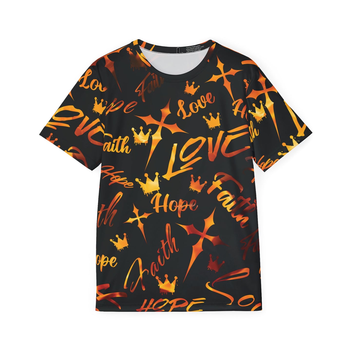 'Faith Hope Love' Polyester Tee (AOP)
