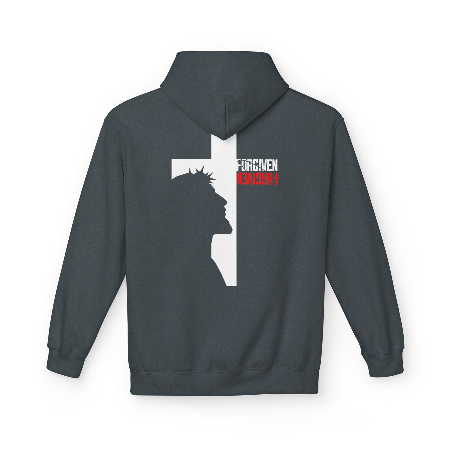 Forgiven Fleece Hoodie: Faith-Inspired, Spiritual Apparel for Warmth, Biblical Inspiration, Religious Gifts, Unisex Hoodie