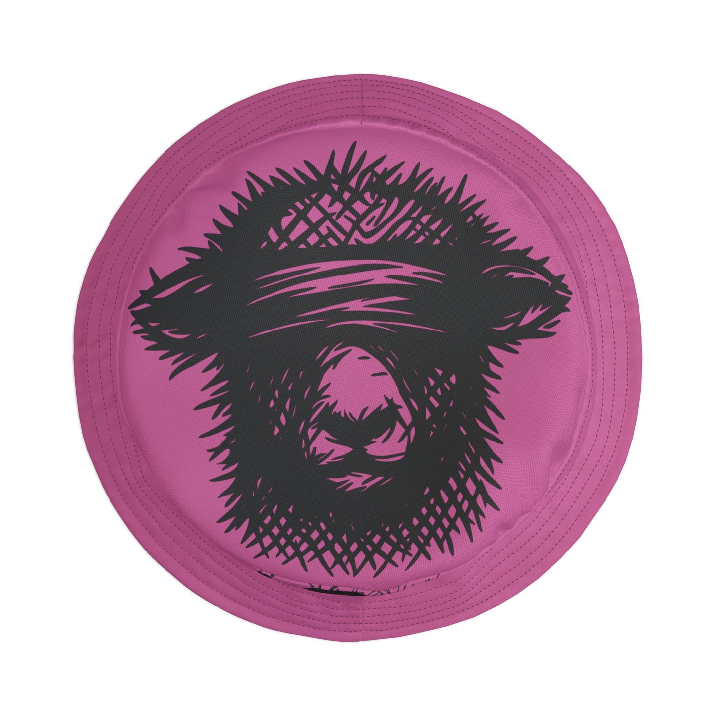 Pink Lost Sheep Grunge Bucket Hat, Trendy Summer Accessory, Unisex Streetwear, Perfect for Festivals, Beach Days, Gift for Artists and Christians