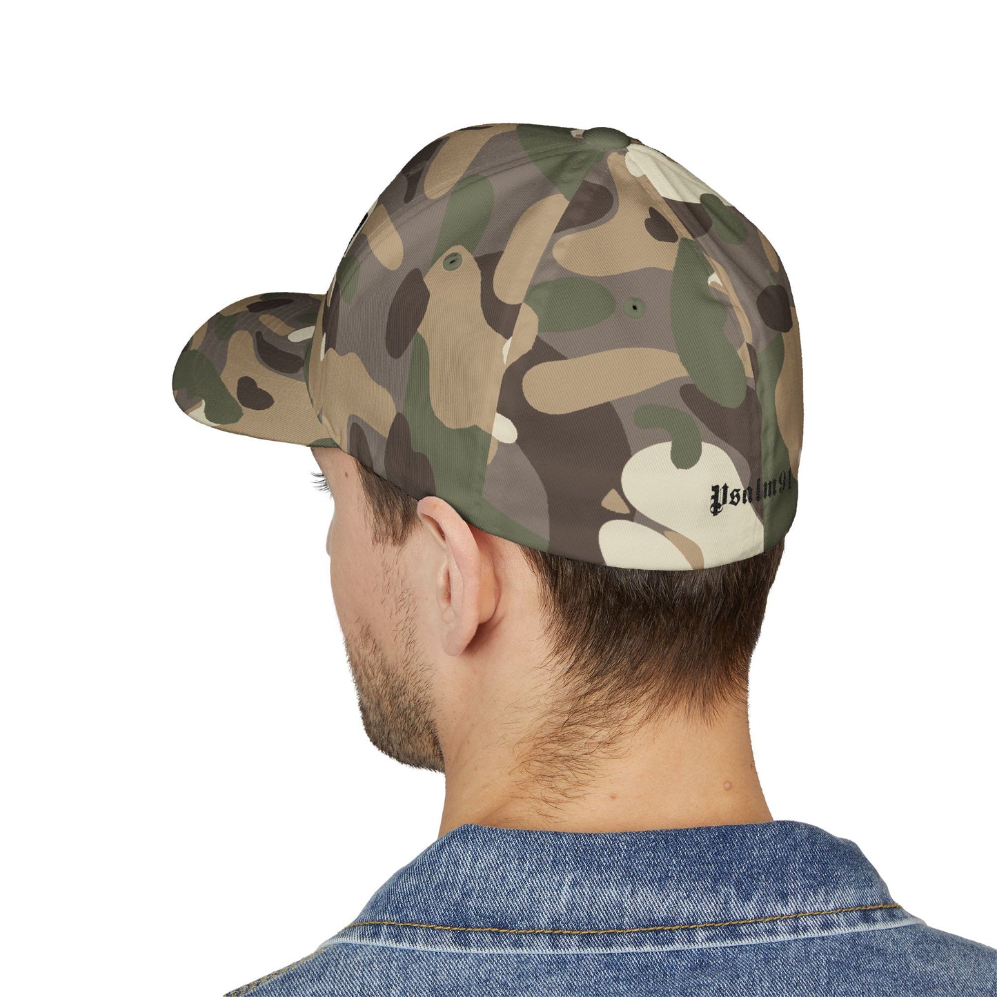 Psalm 91- Protected-Flex Fit Style Structured Cap (2- Sided Embroidery)