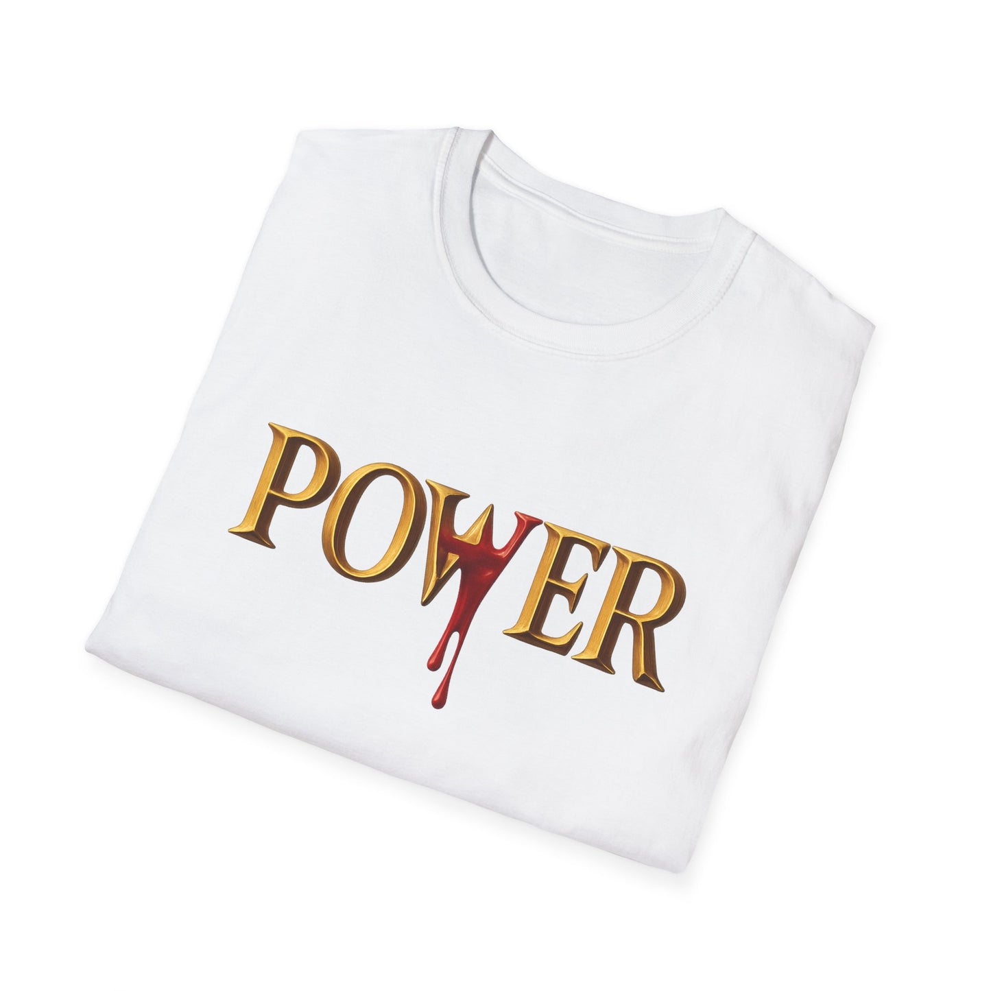 Power Unisex Softstyle T-Shirt - Blood of Jesus Design