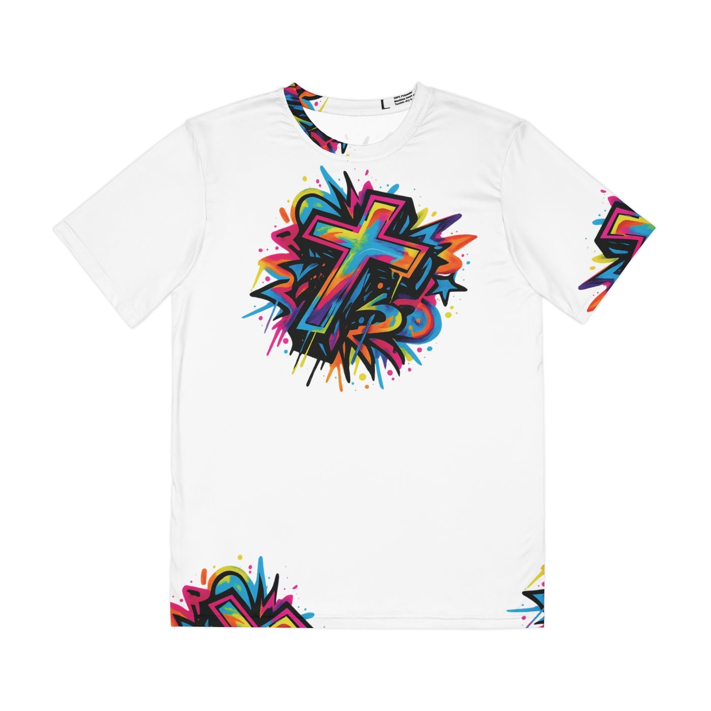Cross Polyester Tee (AOP)