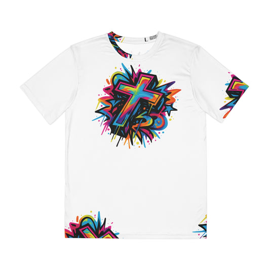 Cross Polyester Tee (AOP)