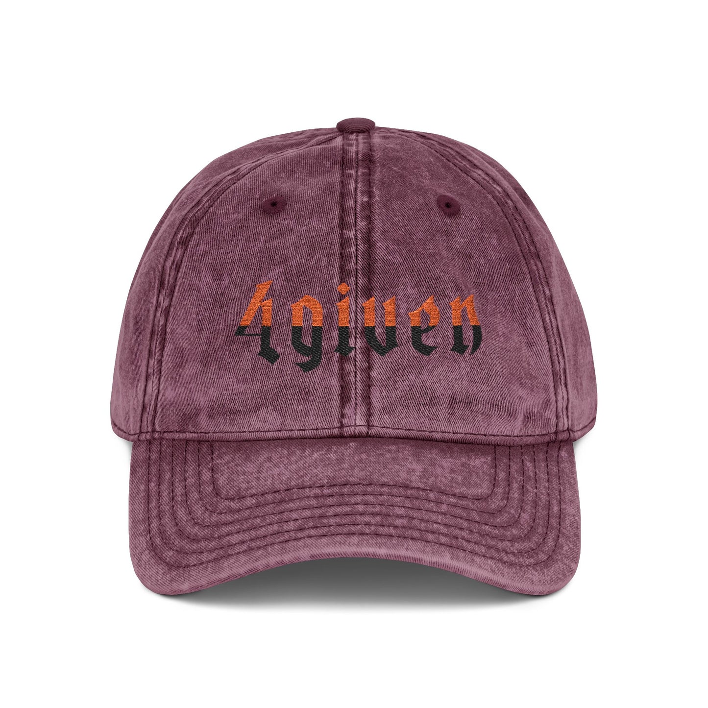 Embroidered Vintage Cap — "4given" Redemption Faith Hat