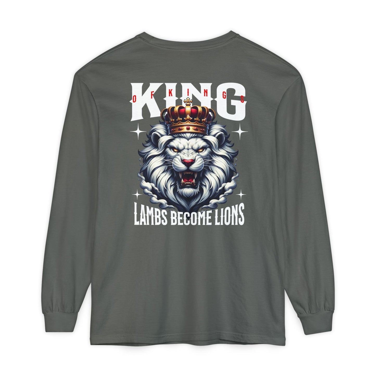King of Kings Unisex Long Sleeve T-Shirt | Regal Apparel, Gift for Him, Casual Wear, Statement Piece, Birthday Gift