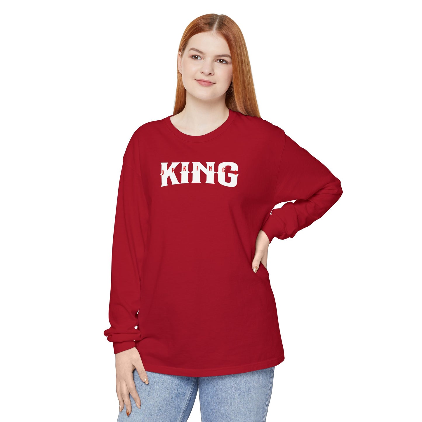 King of Kings Unisex Long Sleeve T-Shirt | Regal Apparel, Gift for Him, Casual Wear, Statement Piece, Birthday Gift