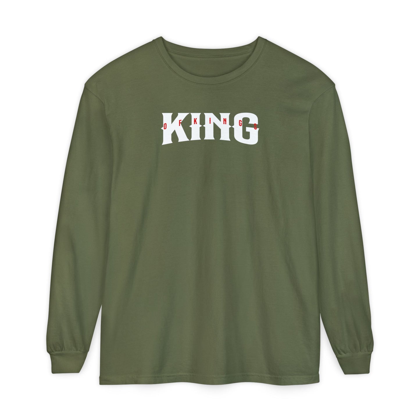 King of Kings Unisex Long Sleeve T-Shirt | Regal Apparel, Gift for Him, Casual Wear, Statement Piece, Birthday Gift