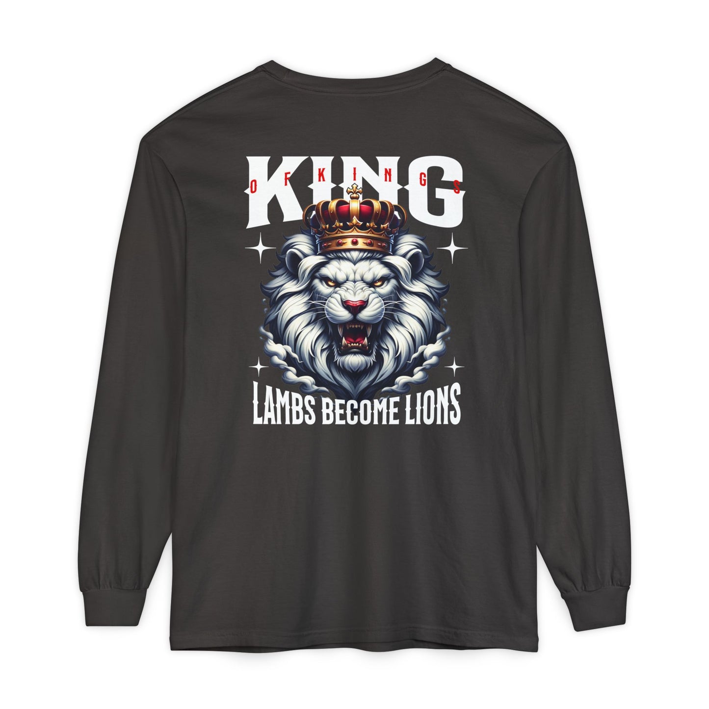 King of Kings Unisex Long Sleeve T-Shirt | Regal Apparel, Gift for Him, Casual Wear, Statement Piece, Birthday Gift