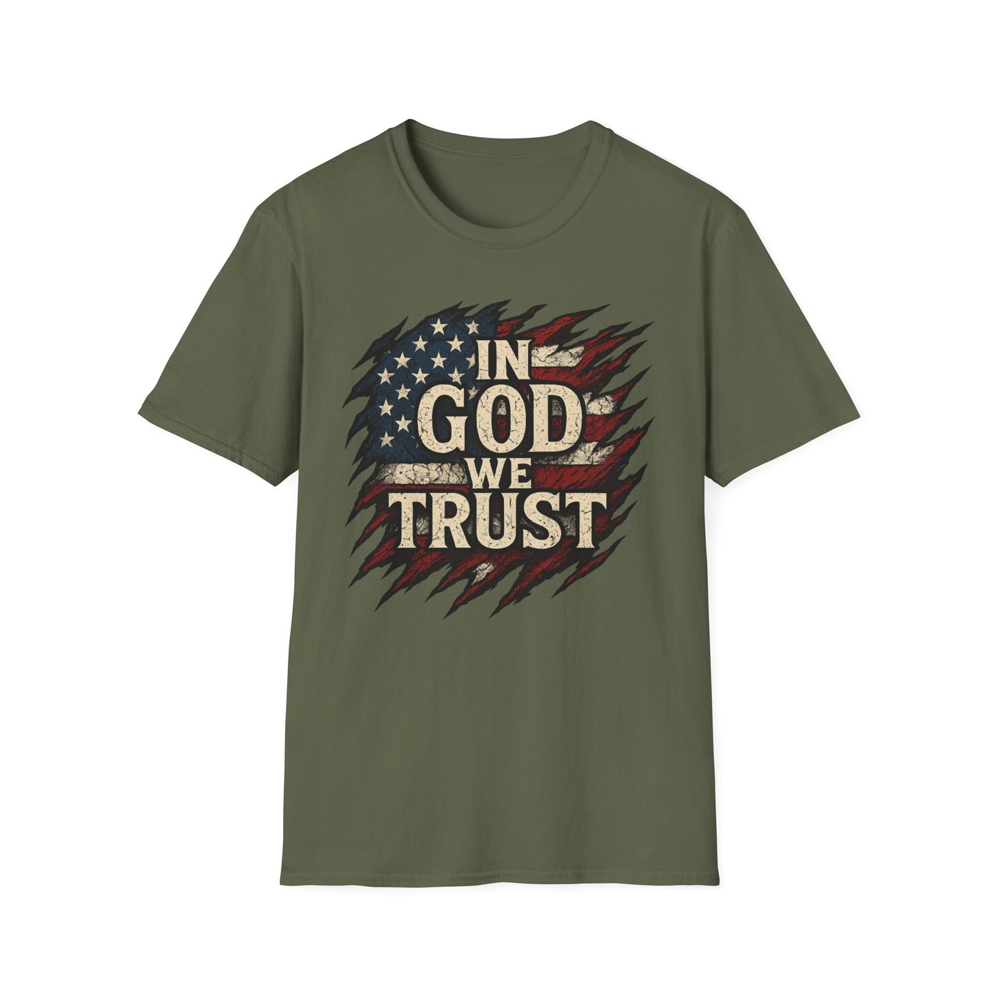 Patriotic Faith T-Shirt - Unisex Softstyle Tee with 'In God We Trust', American Flag Shirt, USA Pride Tee, Casual Faith Apparel, Gift [...]
