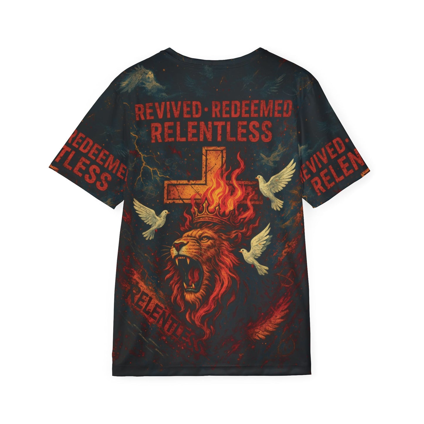 Revived, Redeemed, Relentless-Polyester Tee