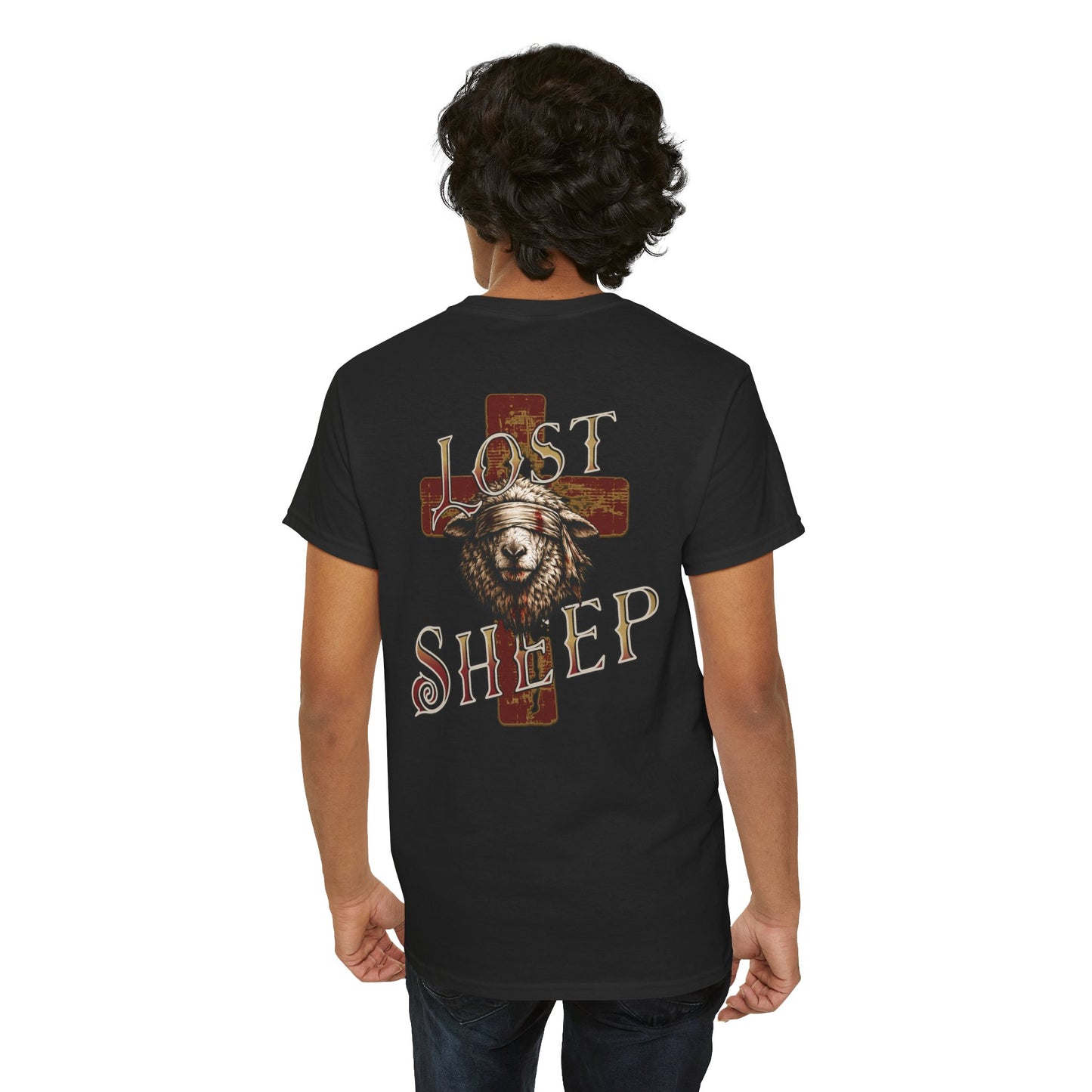 Lost Sheep-T‑Shirt — "Once Lost, Now Found" Christian Faith Tee