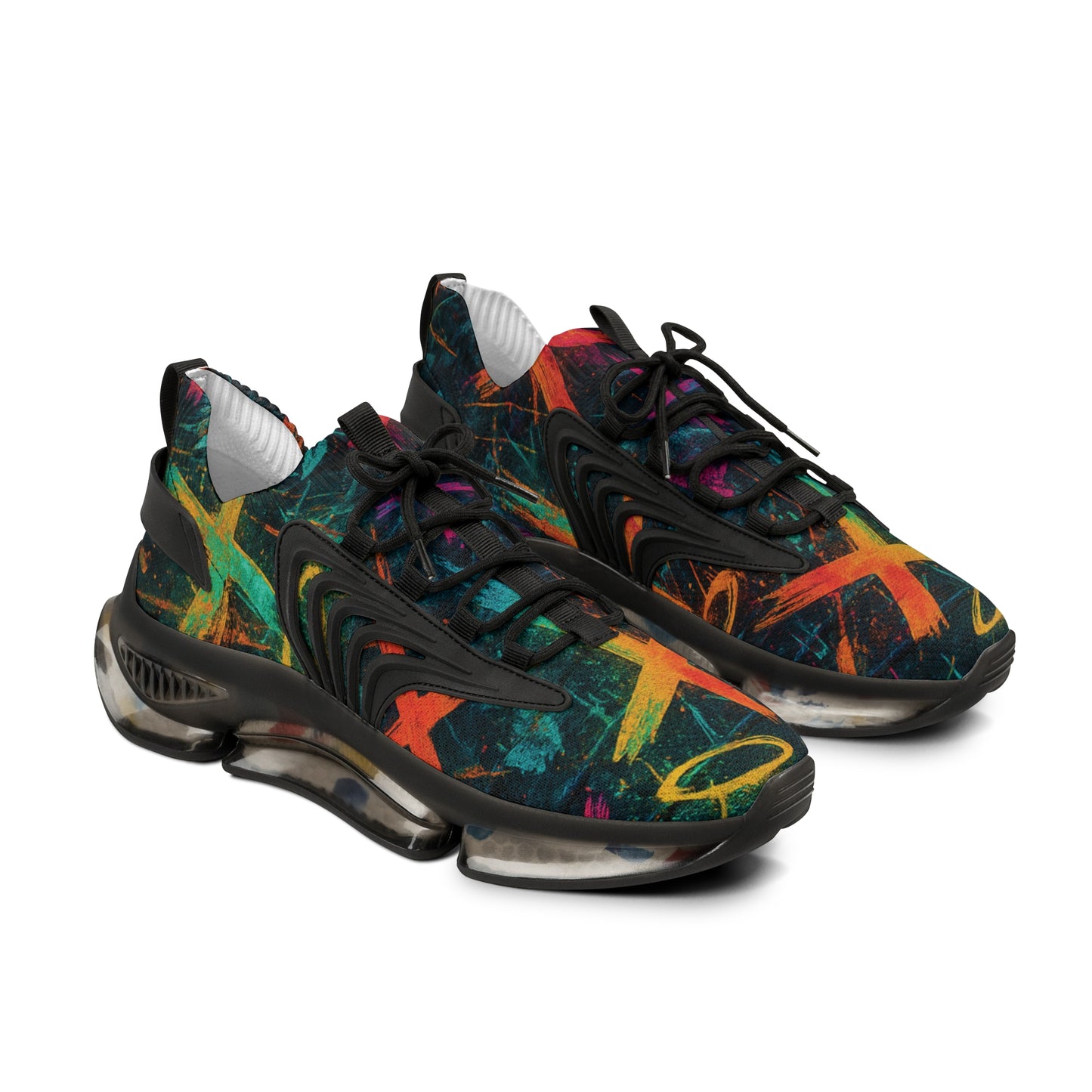 Sneakers Urban Graffiti Cross and Halo Design