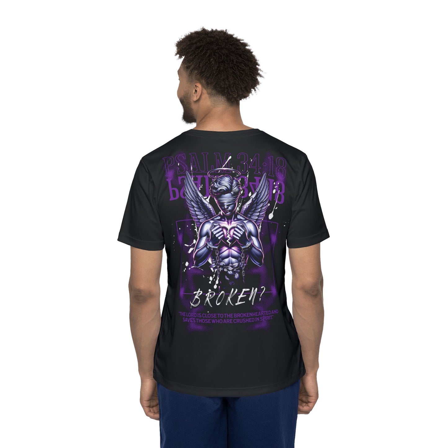 Psalm 34:18 Broken?-Polyester Tee (AOP)