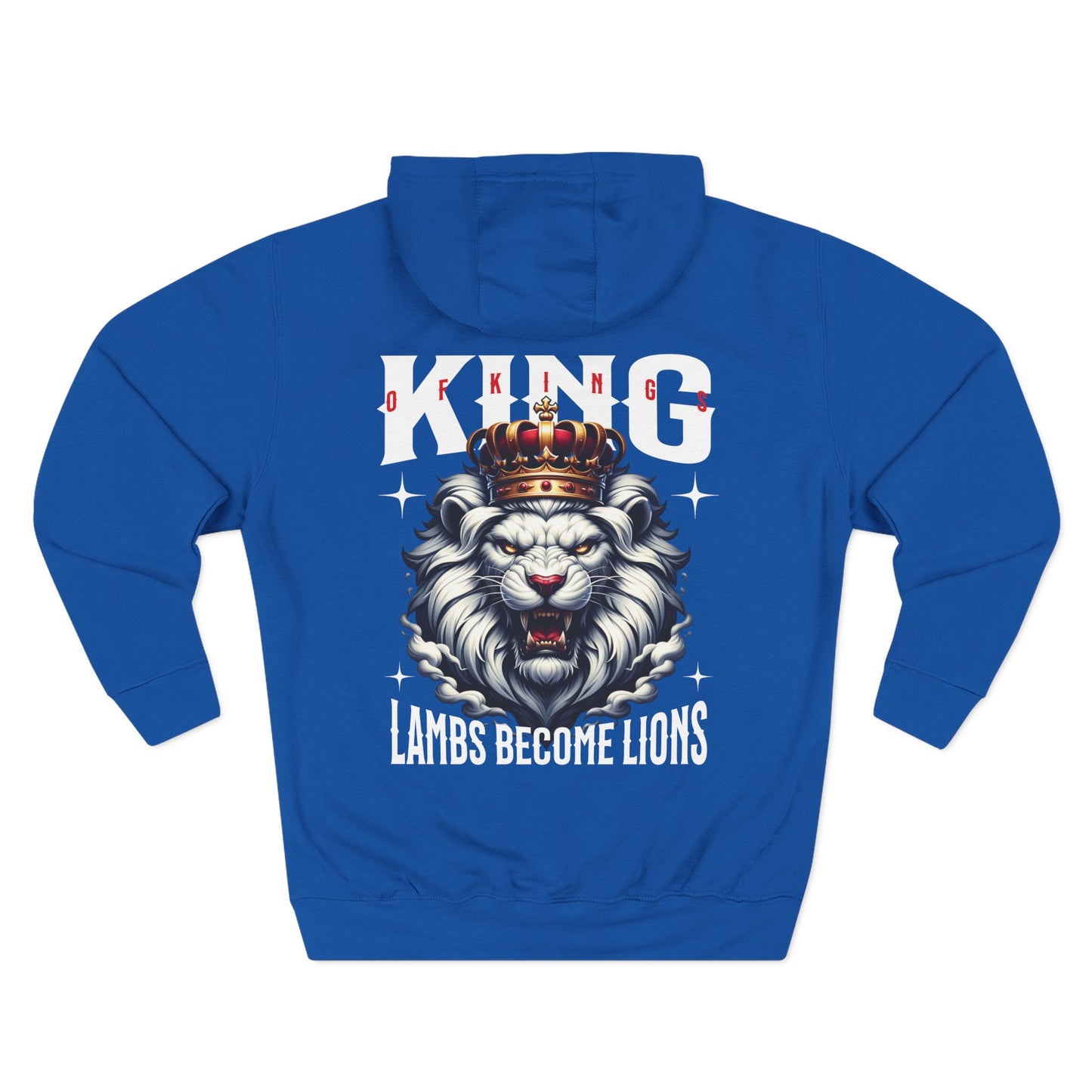 King of Kings Fleece Hoodie | Perfect for Casual Wear, Gift for Him, Motivational Apparel, Unique Streetwear, Birthday Gift