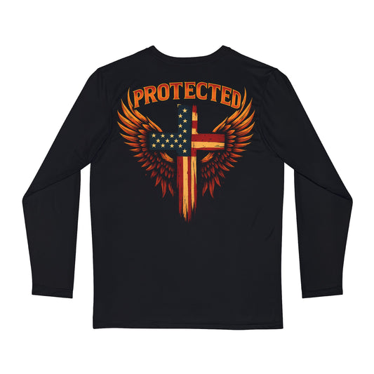 Men's Long Sleeve Patriotic Protected Tee(AOP)