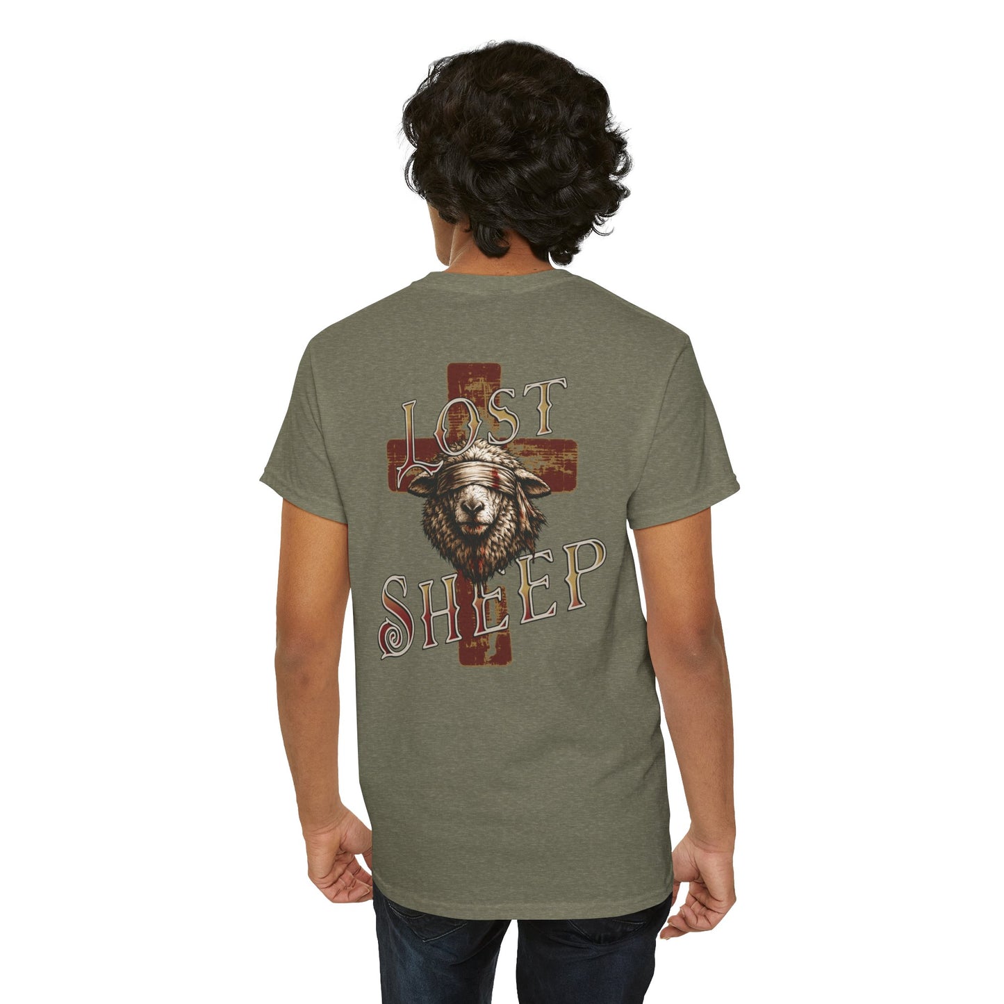 Lost Sheep-T‑Shirt — "Once Lost, Now Found" Christian Faith Tee