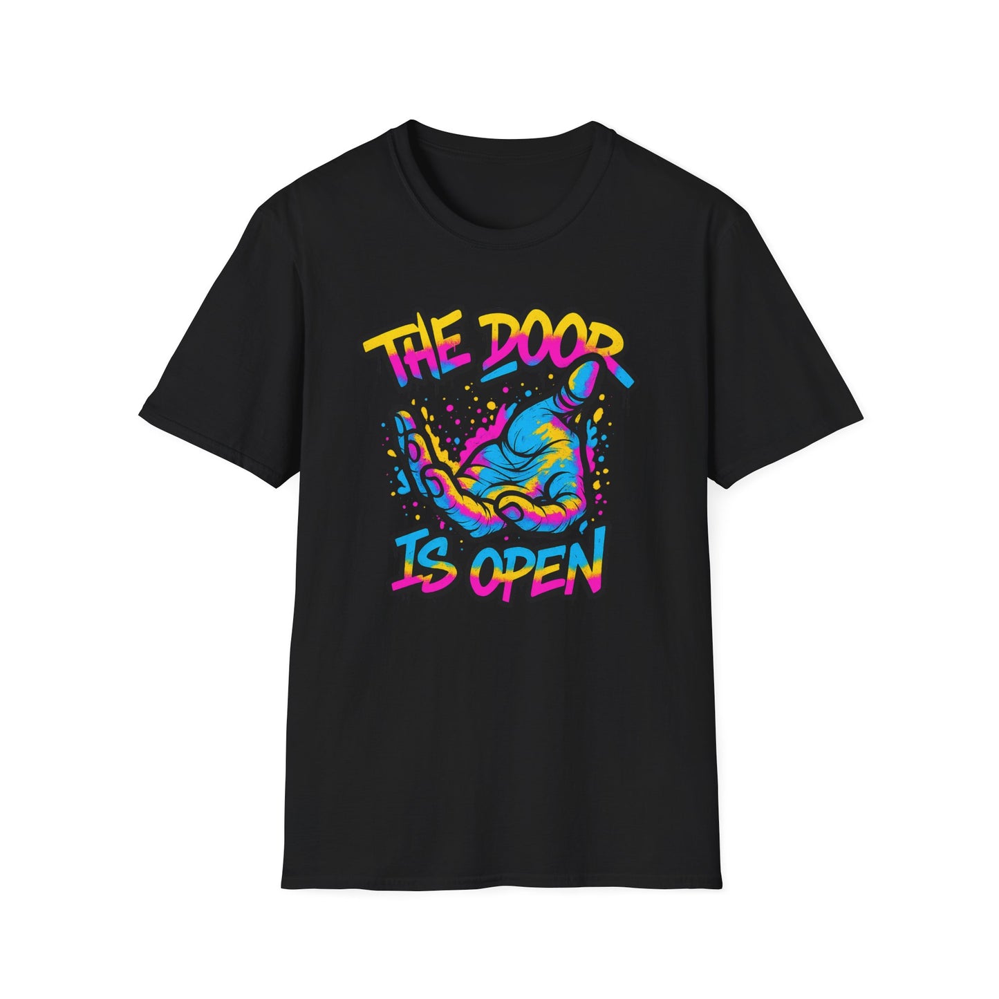 Christian Unisex T-Shirt - Jesus Reaching Design, The door Is Open
