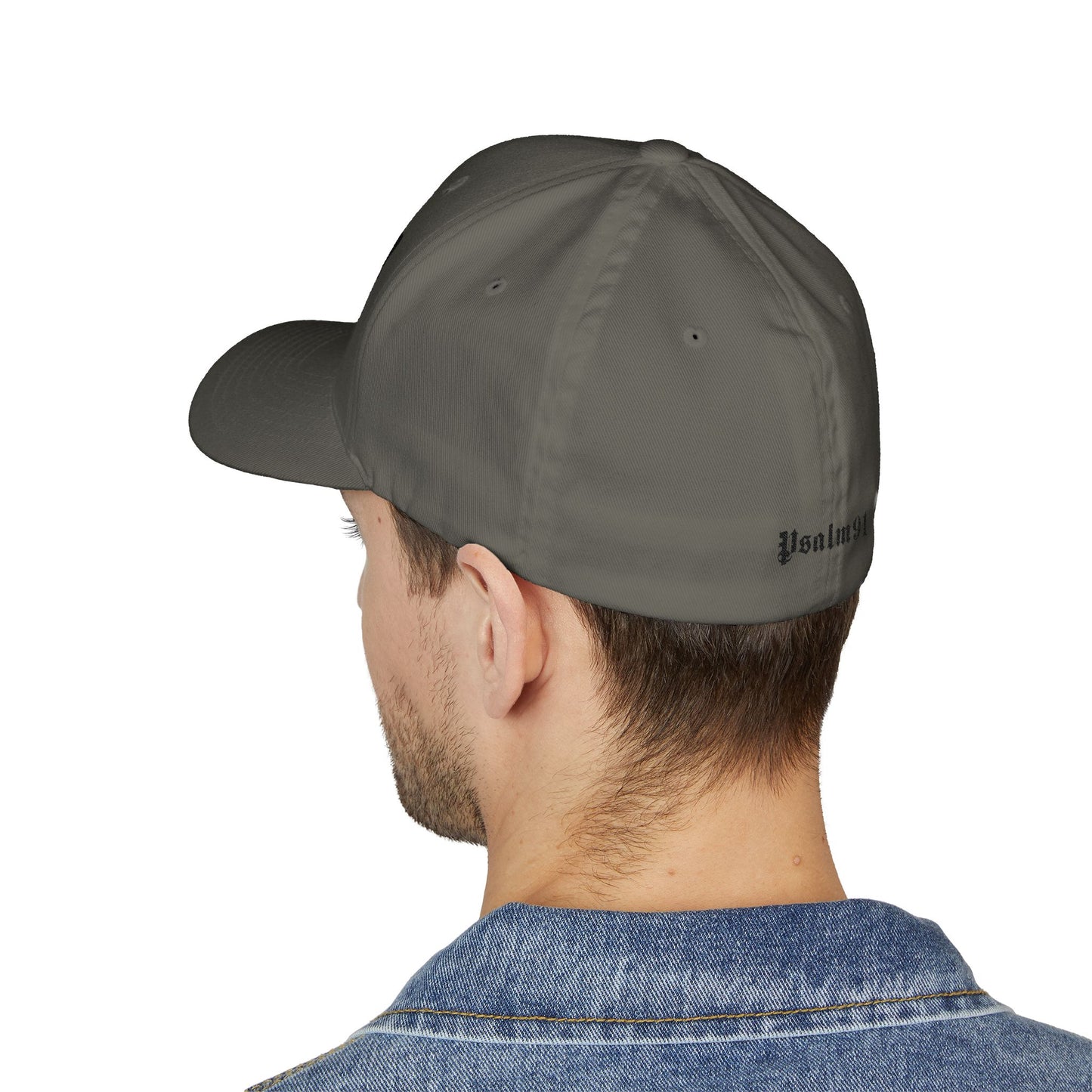 Psalm 91- Protected-Flex Fit Style Structured Cap (2- Sided Embroidery)