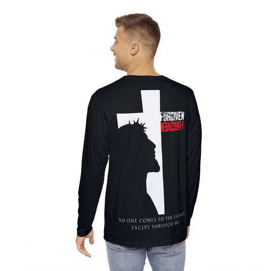 Forgiven- Long Sleeve Polyester Tee(AOP)