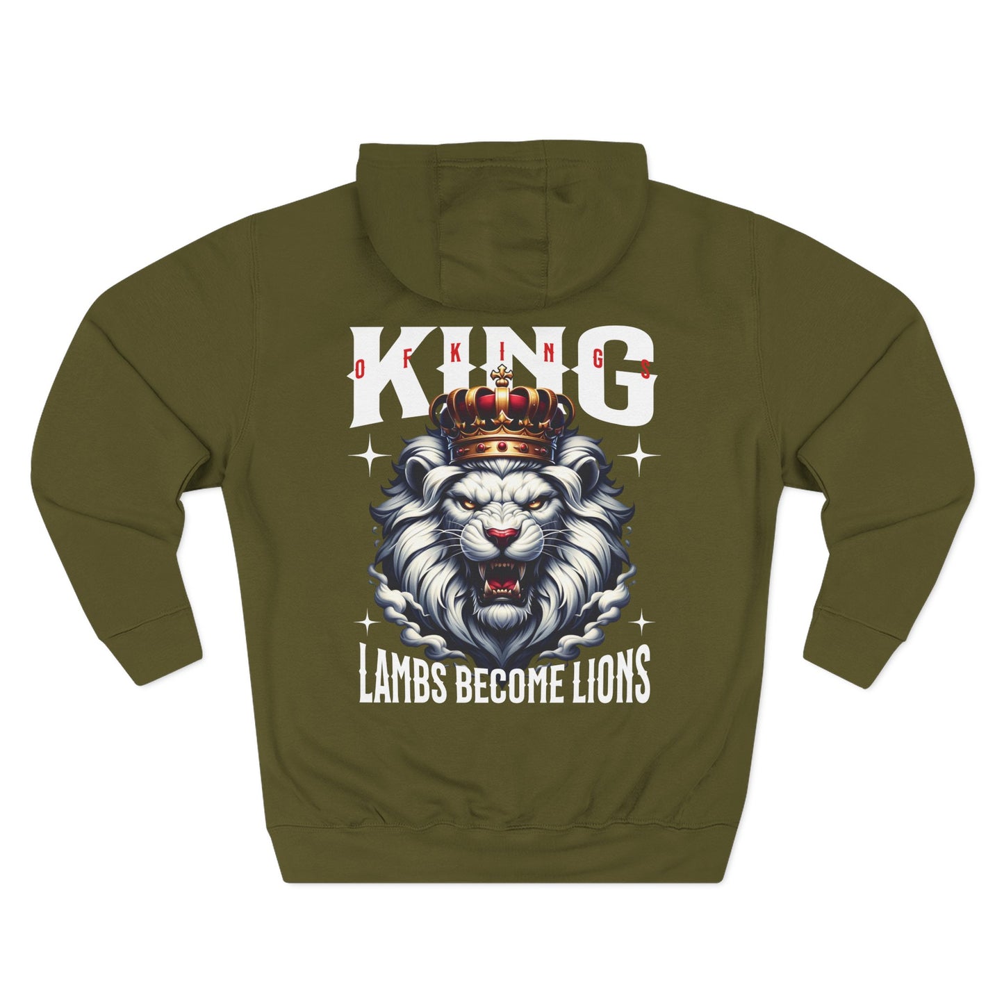 King of Kings Fleece Hoodie | Perfect for Casual Wear, Gift for Him, Motivational Apparel, Unique Streetwear, Birthday Gift