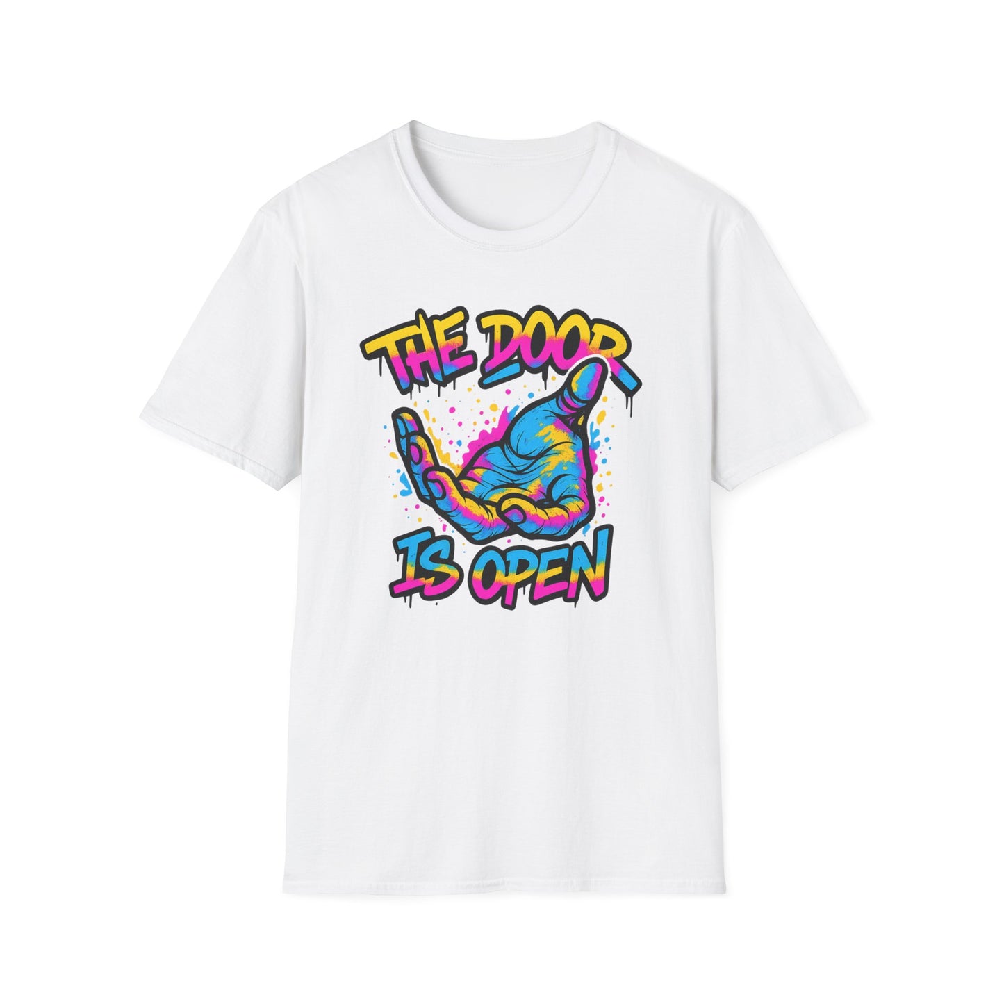 Christian Unisex T-Shirt - Jesus Reaching Design, The door Is Open