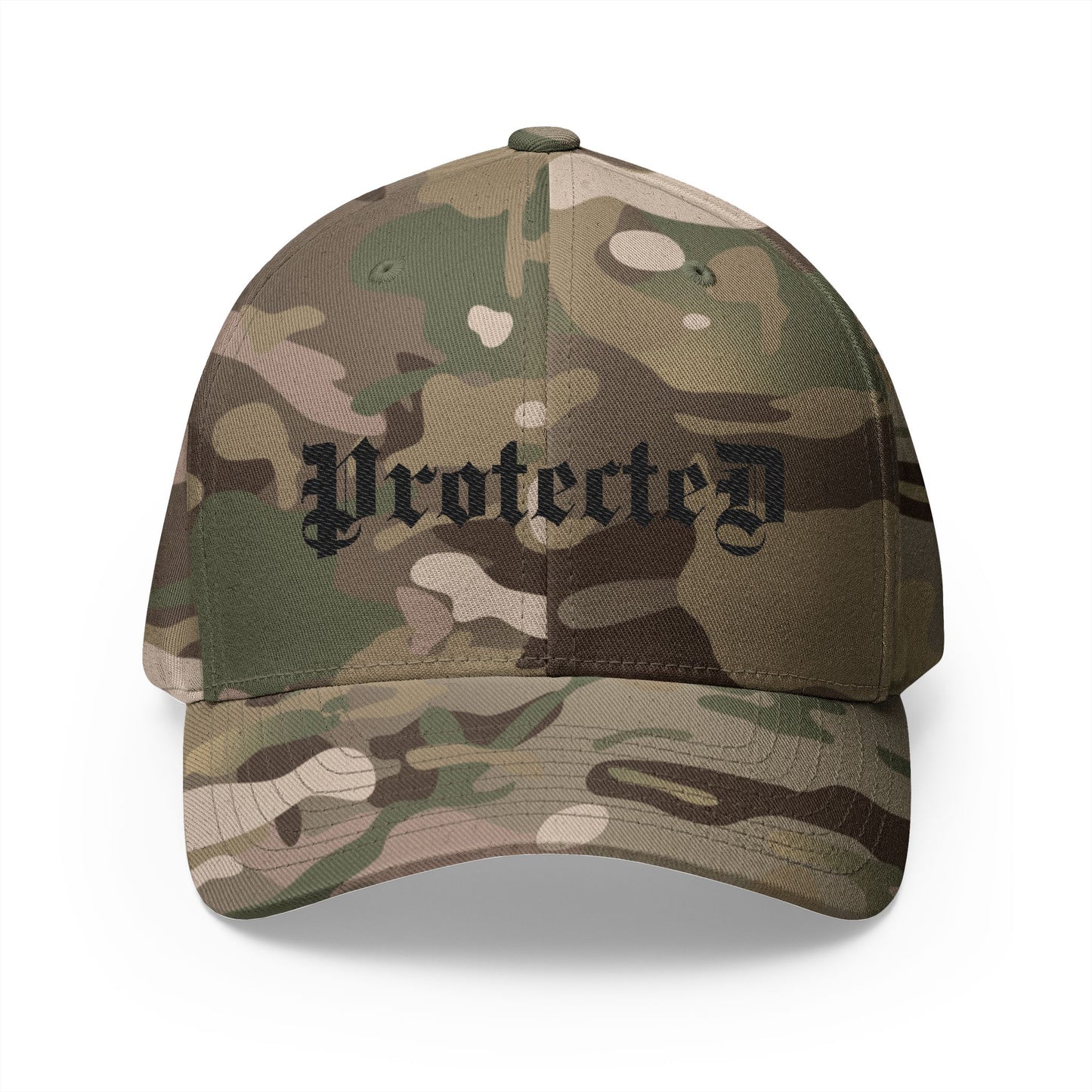 Psalm 91- Protected-Flex Fit Style Structured Cap (2- Sided Embroidery)