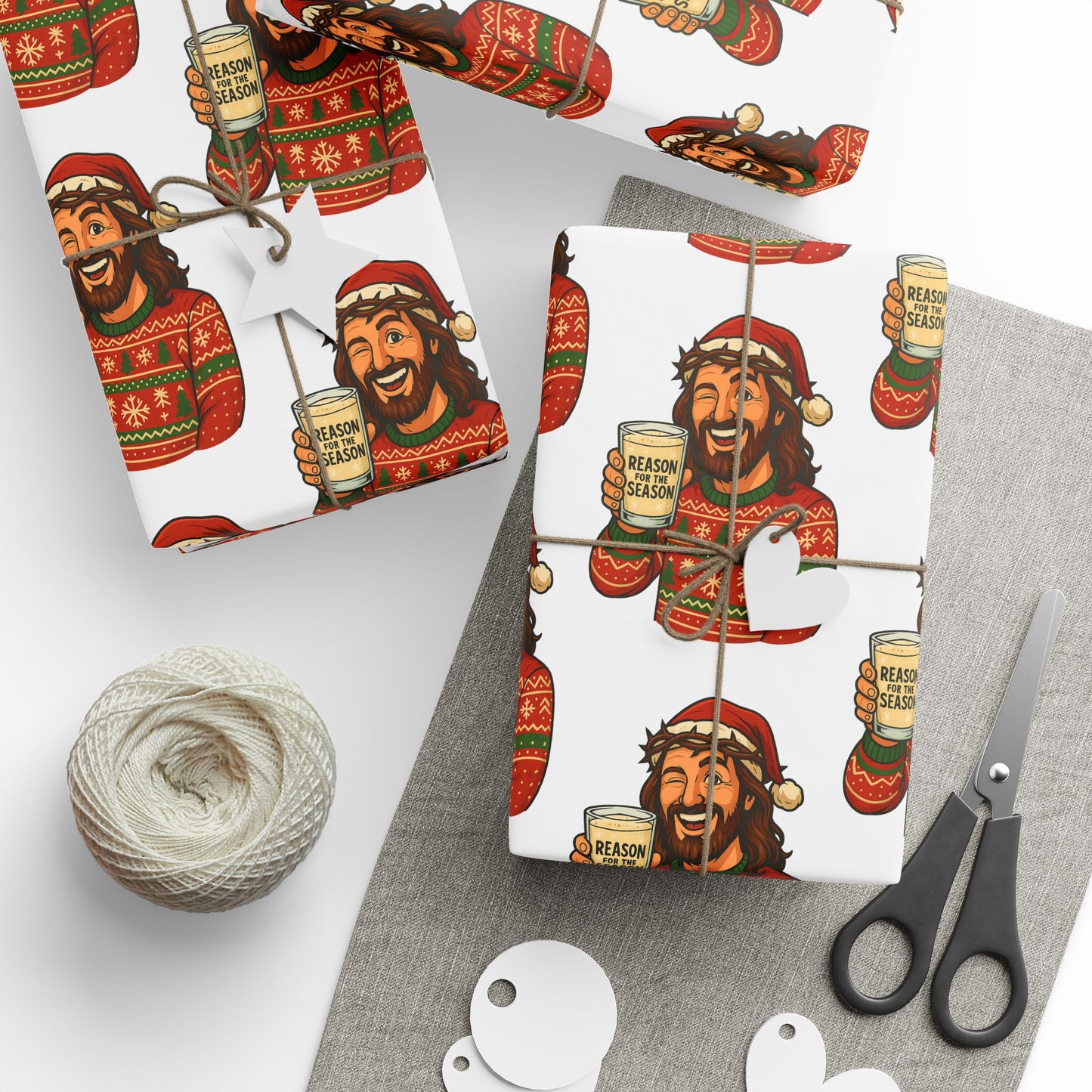 Jesus "Reason For The Season" Christmas Wrapping Paper