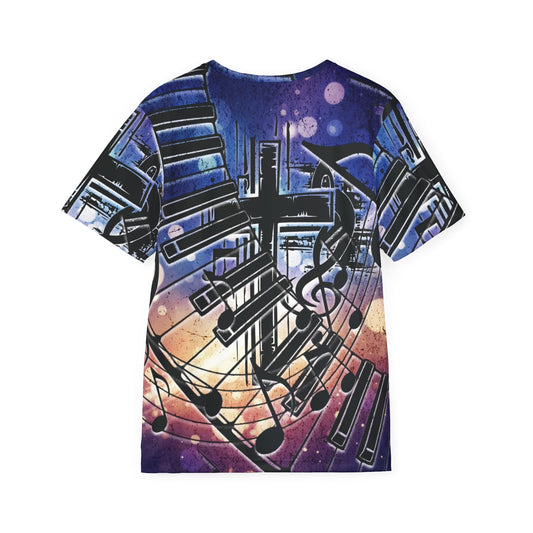 Worship is my Rhythm-Polyester Tee (AOP)