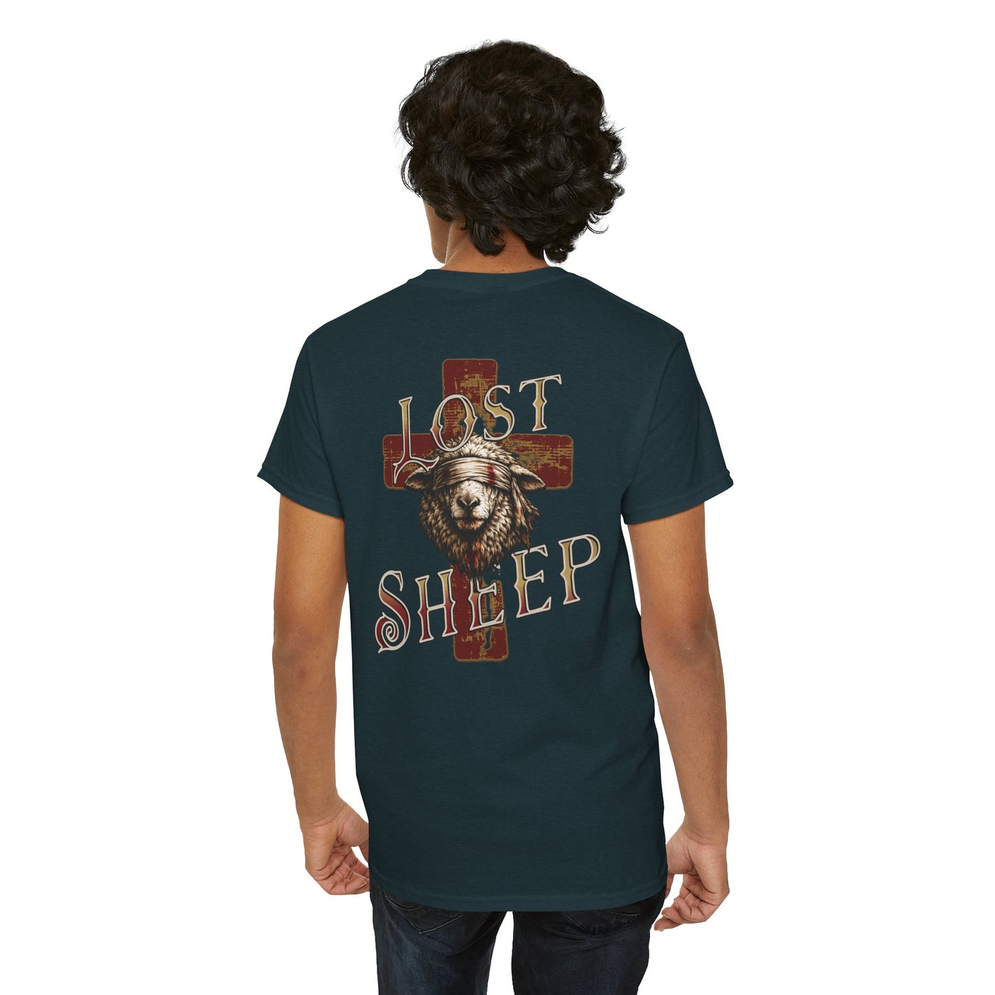 Lost Sheep-T‑Shirt — "Once Lost, Now Found" Christian Faith Tee