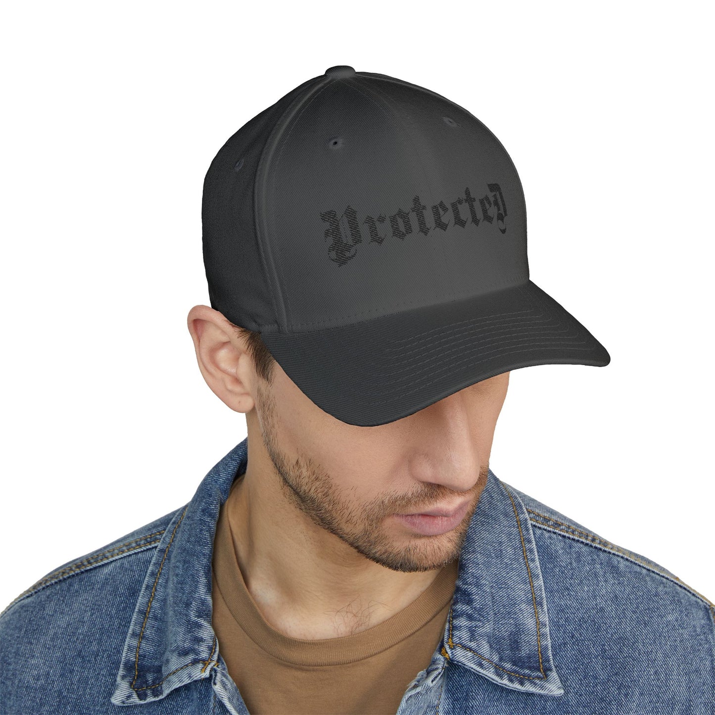 Psalm 91- Protected-Flex Fit Style Structured Cap (2- Sided Embroidery)