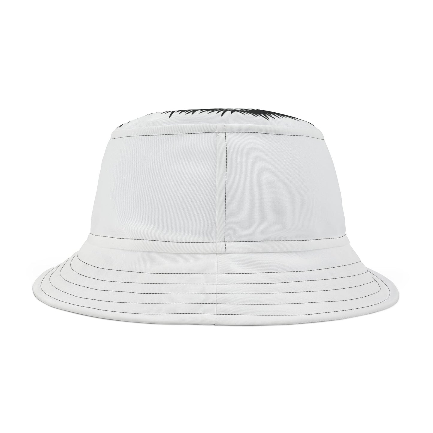 White Lost Sheep Grunge Bucket Hat, Trendy Summer Accessory, Unisex Streetwear, Perfect for Festivals, Beach Days, Gift for Artists and Christians