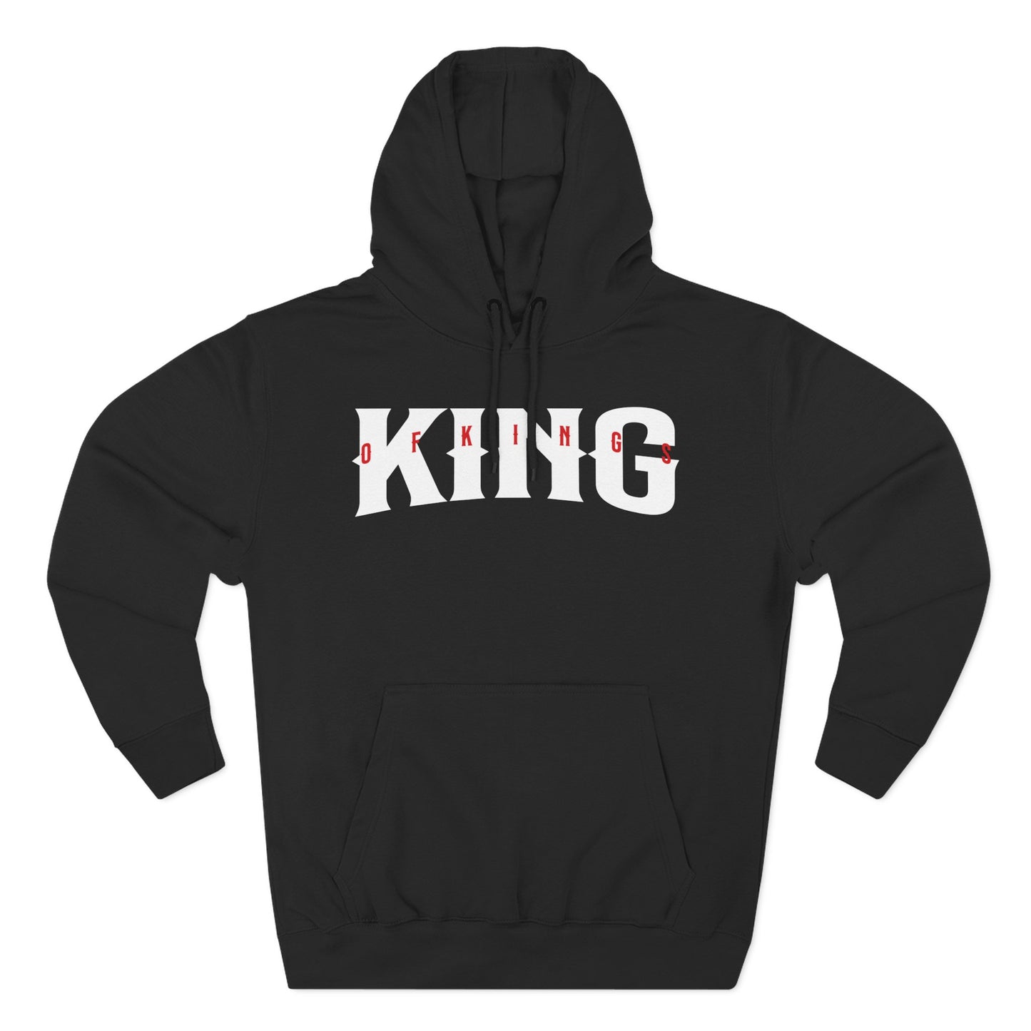 King of Kings Fleece Hoodie | Perfect for Casual Wear, Gift for Him, Motivational Apparel, Unique Streetwear, Birthday Gift