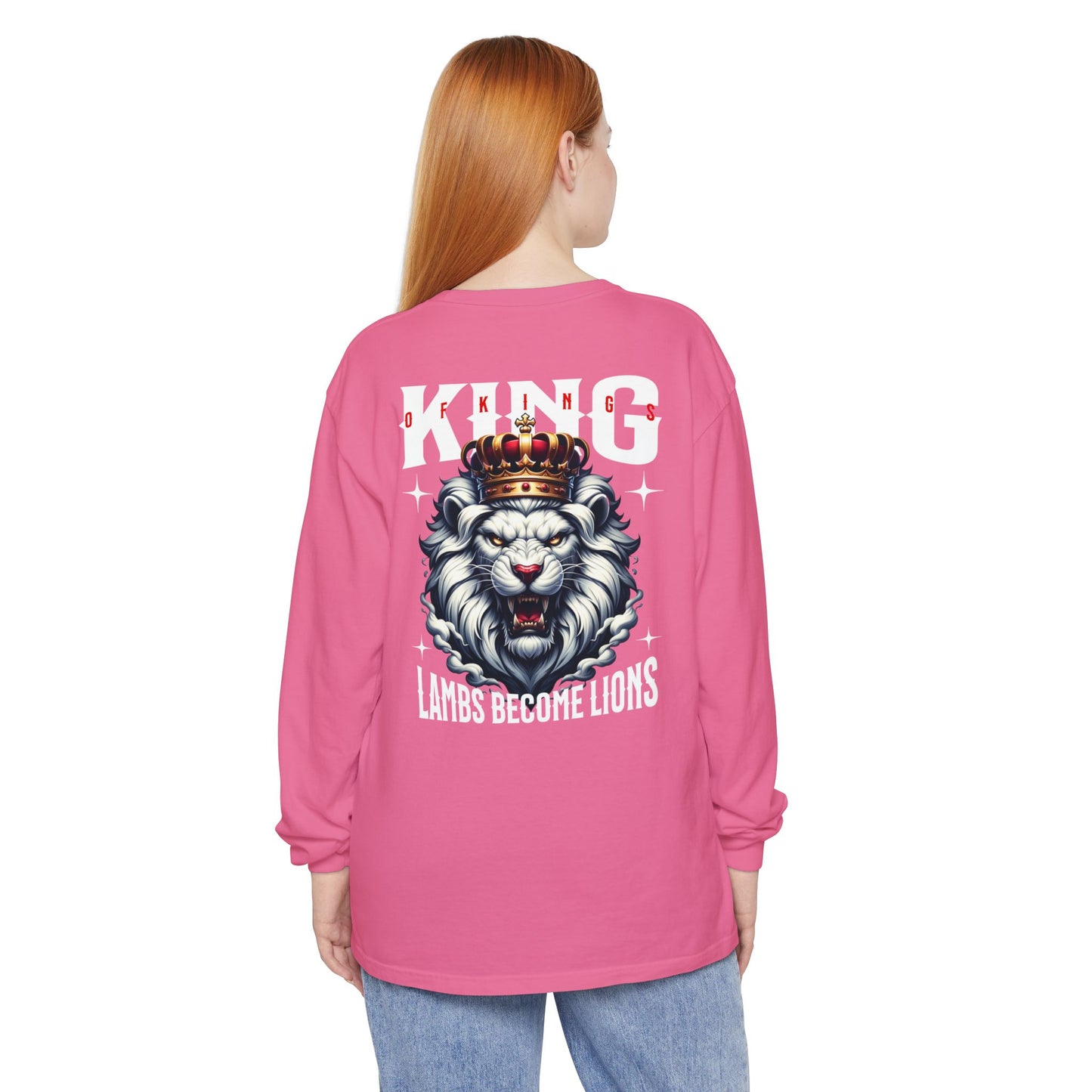 King of Kings Unisex Long Sleeve T-Shirt | Regal Apparel, Gift for Him, Casual Wear, Statement Piece, Birthday Gift
