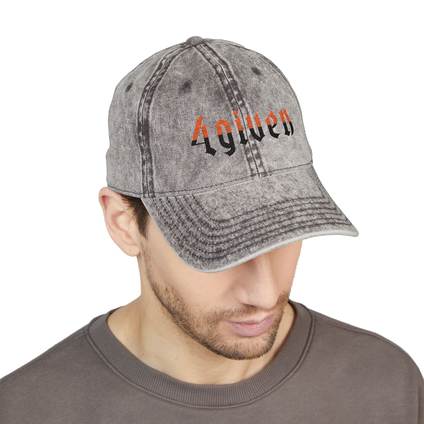 Embroidered Vintage Cap — "4given" Redemption Faith Hat