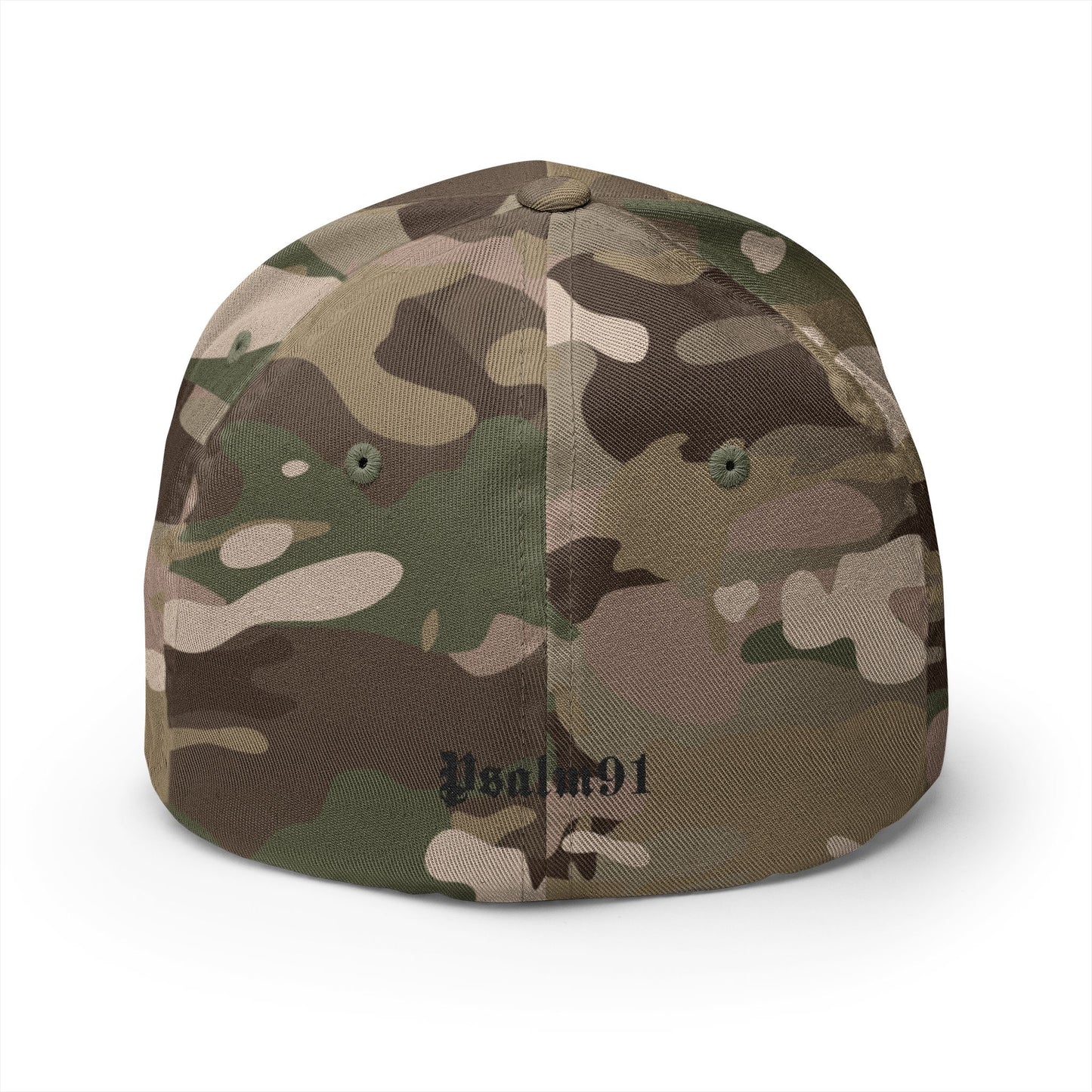 Psalm 91- Protected-Flex Fit Style Structured Cap (2- Sided Embroidery)