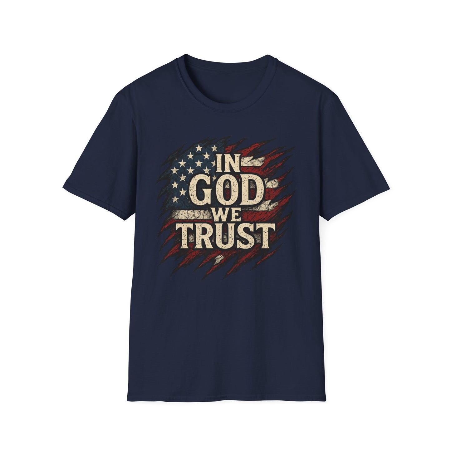 Patriotic Faith T-Shirt - Unisex Softstyle Tee with 'In God We Trust', American Flag Shirt, USA Pride Tee, Casual Faith Apparel, Gift [...]